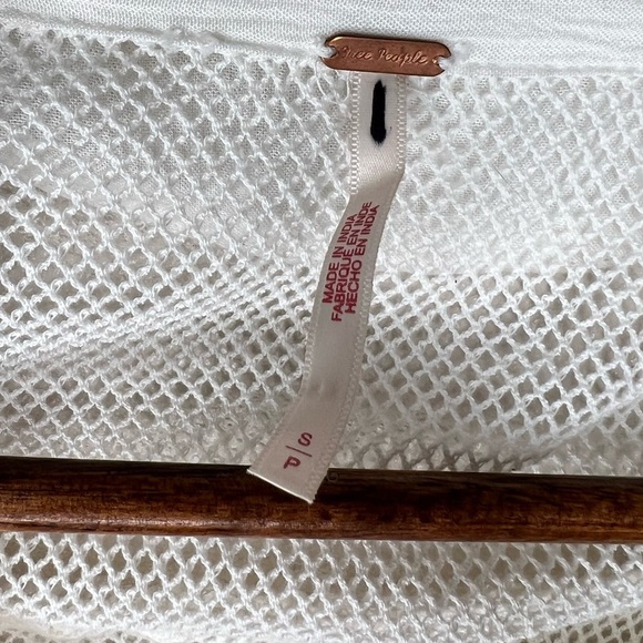 NWOT Free People Veronica Crochet Oversized Dot Ruffles Romantic Blouse Top - Picture 13 of 15